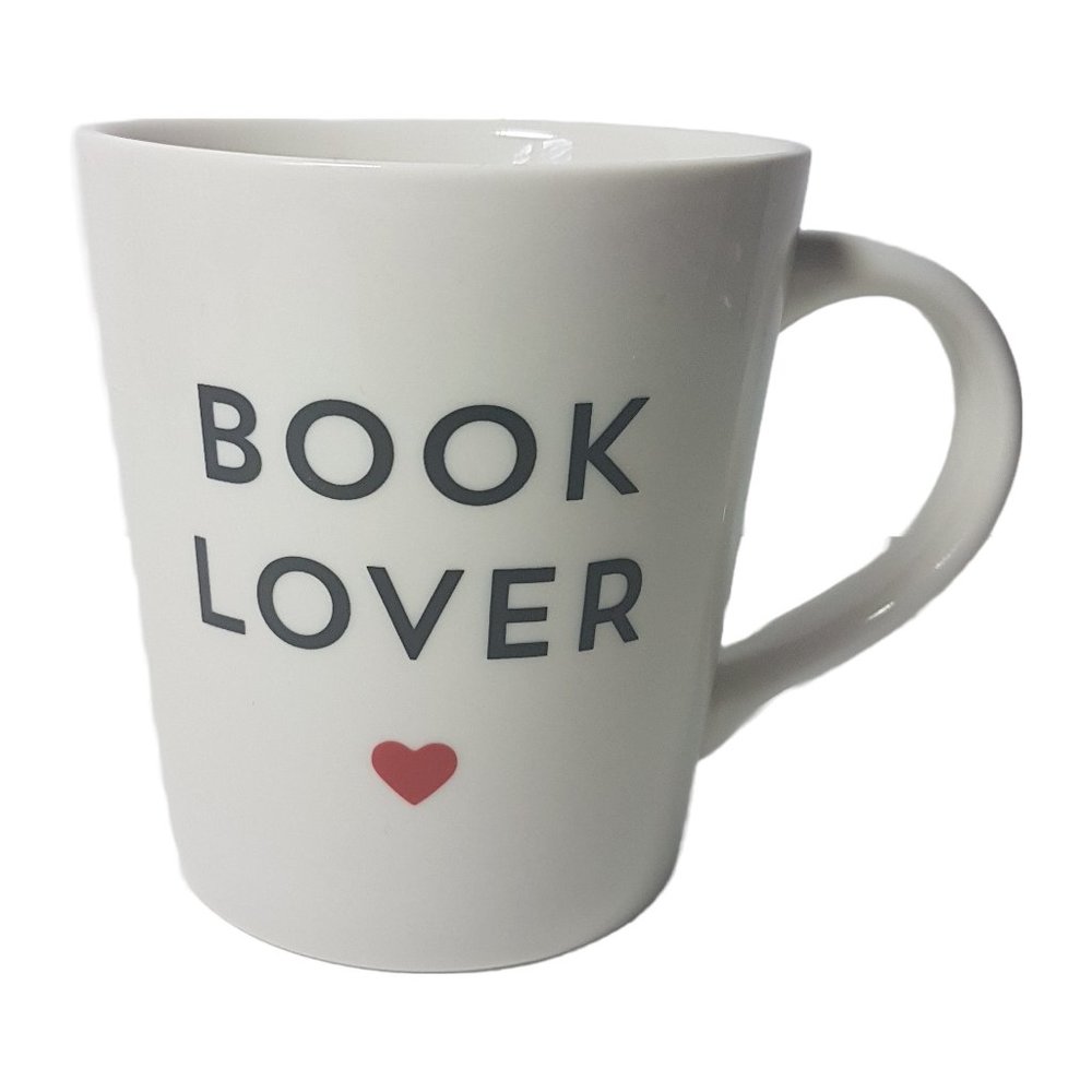 Vintage INDIGO Statement Mug Teacup Book Lover Red Heart Quote Graphic Mug